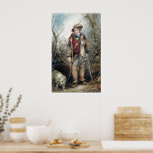 Poster Garçon avec lapins (Cuisine)