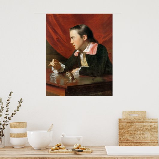Poster Garçon avec un écureuil, par John Singleton Copley (Cuisine)