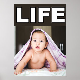 POSTER GARÇON BÉBÉ PRO-VIE AVEC BLANCHET