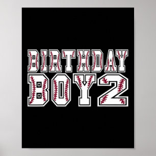 Poster Garçon de 2 ans Thème de vente amateur Partie