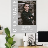Poster Garçon diplômé photo moderne (Bureau à domicile)