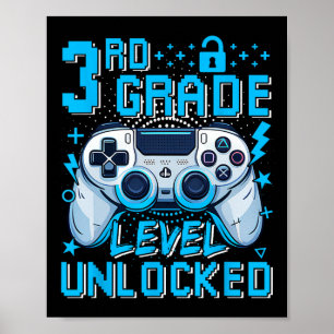 Poster Garçon du premier jour de jeu vidéo débloqué de ni