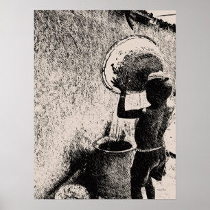 Poster Garçon...Eau quotidienne