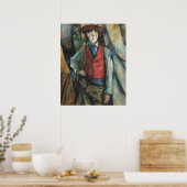 Poster Garçon en manteau rouge - Paul Cézanne Art (Cuisine)