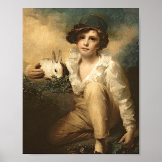 Poster Garçon Et Lapin De Sir Henry Raeburn (Devant)