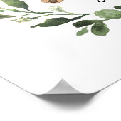 Poster Garçon fille jumeaux ourlet baby shower signe de b (Coin)