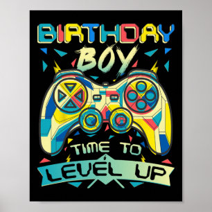 Poster Garçon Il est temps de passer au niveau supérieur 
