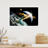 Poster Garçon intergalactique (Cuisine)