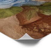 Poster Garçon Lapin Antique Shabby Chic (Coin)