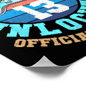 Poster Garçon niveau 13 Déverrouillé jeu vidéo 13e annive (Coin)