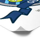 Poster Garçon nom de garçon signifiant blason d'héraldiqu (Coin)