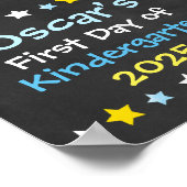 Poster Garçon officier de police Premier jour de l'école (Coin)