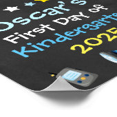 Poster Garçon officier de police Premier jour de l'école  (Coin)