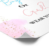 Poster Garçon ou fille Portez votre devinette jeu de baby (Coin)