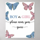 Poster Garçon ou fille s'il vous plaît porter votre devis (Devant)