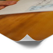 Poster Garçon se concentrant sur les devoirs de maths (Coin)