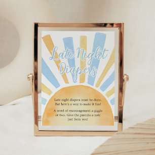 Poster Garçon Un Petit Rayon de soleil Diapeurs de nuit t