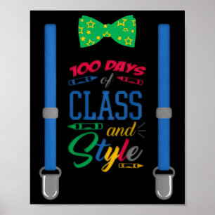 Poster Garçons 100 Jours D'École - 100 Jours De Cl Et De