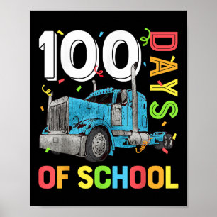 Poster Garçons 100 Jours D'Enseignants Scolaires 100E Jou
