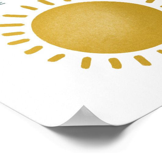 Poster Garçons 1er Voyage Autour Du Soleil Favor Signal (Coin)