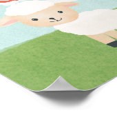 Poster Garçons 2e anniversaire ferme animaux cartes et ca (Coin)