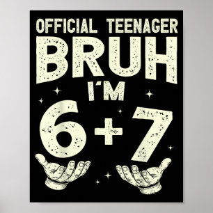 Poster garçons adolescents adolescents de 13 ans six sept