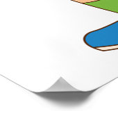 Poster Garçons adorables transportant des plateaux alimen (Coin)