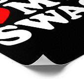 Poster Garçons Aimer Mon Swag Garçons Coeur Mon Swag Vale (Coin)