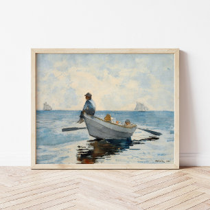 Poster Garçons dans un Dory Winslow Homer