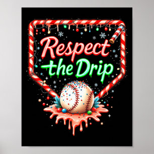 Poster Garçons de dégoulinade de baseball Crème glacée No
