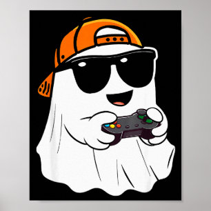 Poster Garçons de Halloween Enfants Fantôme Gamer Y Costu