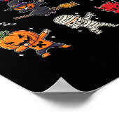 Poster Garçons de Halloween qui Dabbing Squelette Zombie (Coin)
