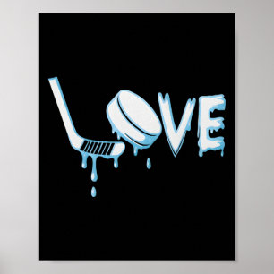 Poster Garçons de hockey sur glace Drip Crème glacée Amou