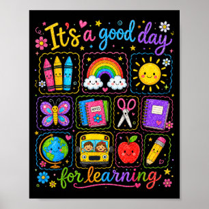 Poster Garçons de maternelle enfants retour à l'école arc
