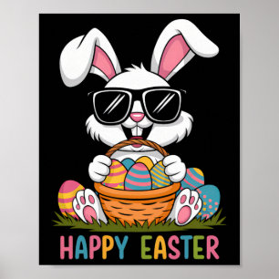 Poster Garçons de Pâques Filles Enfants Jeune Lapin Lapin