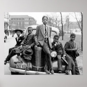 Poster Garçons du Southside Chicago, 1941. Photo ancienne