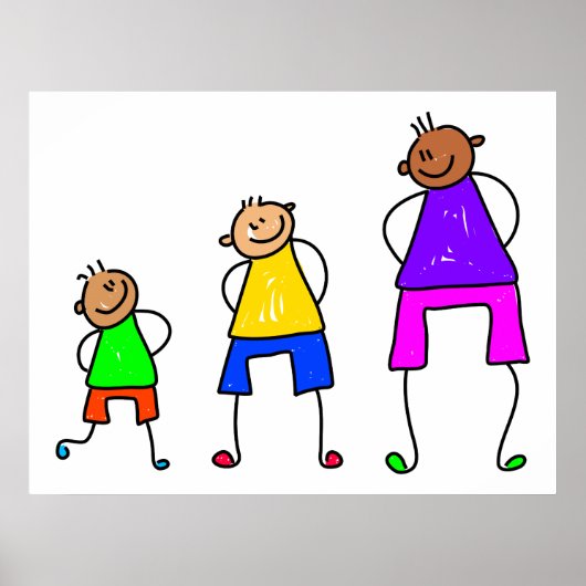 Poster Garçons en croissance (Devant)