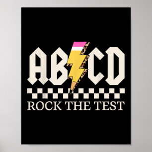 Poster Garçons Filles Enfants Enseignants Rock Le Test Ab
