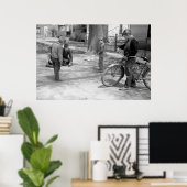 Poster Garçons Jouant des billes, Bois, Iowa, 1940 (Bureau à domicile)