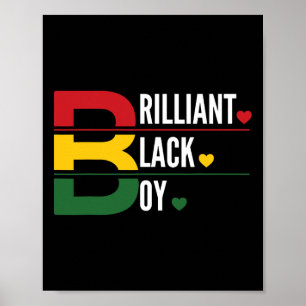Poster Garçons Noir Histoire Mois Carte Africaine Femmes