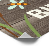 Poster Garçons Pêche Thème 1er Anniversaire Accueil Poste (Coin)