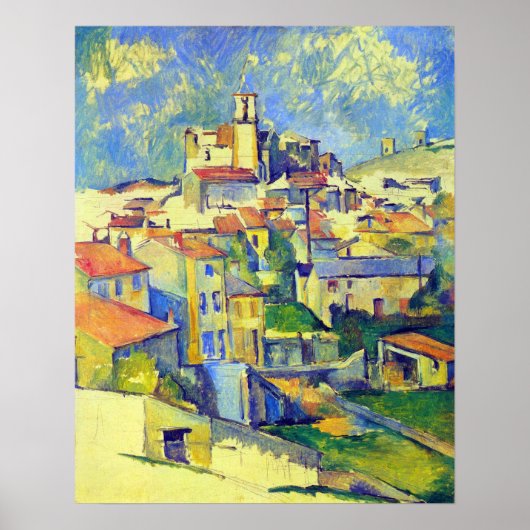 Poster Gardanne par Paul Cezanne (Devant)