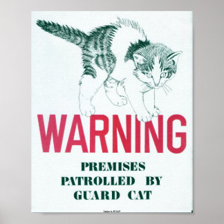 Poster Garde Cat