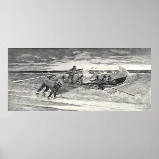 Poster Garde côtière 1887 (Devant)