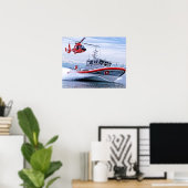 Poster Garde côtière en action II (Bureau à domicile)