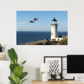 Poster Garde côtière MH-65 Dolphin & MH-60 Jayhawk (Bureau à domicile)