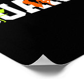 Poster Garde couleur bande de marquage (Coin)