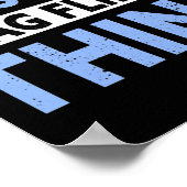 Poster Garde Couleur Papa Ma Fille Fait Ce Drapeau Flippa (Coin)