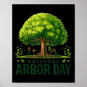 Poster Garde D'Arbor National Pour Une Bonne Journée D'Ar