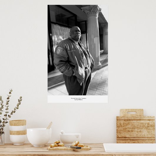 Poster Garde de sécurité, San Francisco (Cuisine)